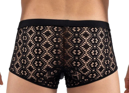 schwarzer Boxer Shorts 2407-67 von Look Me - Herren-Shorts