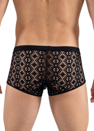 schwarzer Boxer Shorts 2407-67 von Look Me - Herren-Shorts