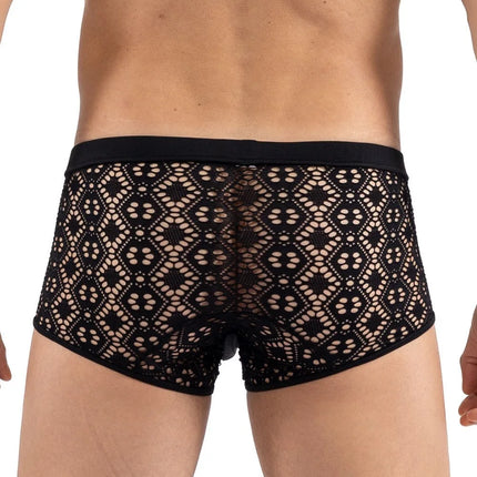 schwarzer Boxer Shorts 2407-67 von Look Me - Herren-Shorts