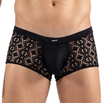 schwarzer Boxer Shorts 2407-67 von Look Me - S / Black - Herren-Shorts