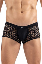 schwarzer Boxer Shorts 2407-67 von Look Me - S / Black - Herren-Shorts