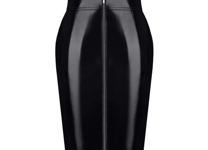 schwarzer Damen-Rock TDFinija001 von Demoniq Total Domination Collection - halblanger Rock