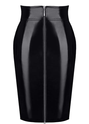 schwarzer Damen-Rock TDFinija001 von Demoniq Total Domination Collection - halblanger Rock