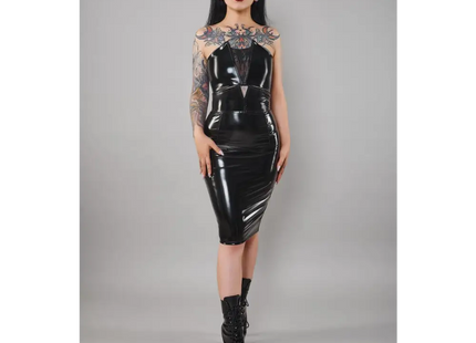 schwarzer Damen-Rock TDFinija001 von Demoniq Total Domination Collection - S, M, L, XL, XXL / schwarz - halblanger Rock