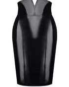 schwarzer Damen-Rock TDFinija001 von Demoniq Total Domination Collection - S / schwarz - halblanger Rock