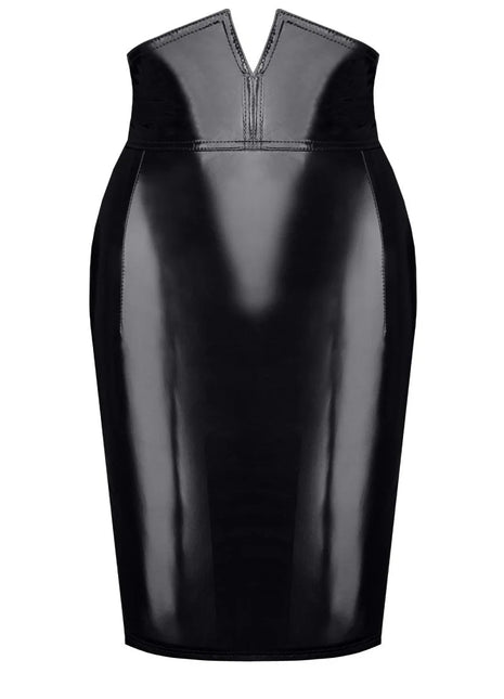 schwarzer Damen-Rock TDFinija001 von Demoniq Total Domination Collection - S / schwarz - halblanger Rock