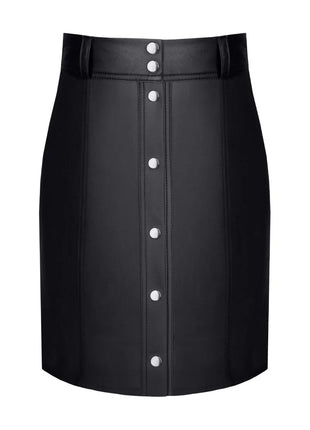 schwarzer Damen-Rock TDLeonore001 von Demoniq Total Domination Collection - S / schwarz - Minirock
