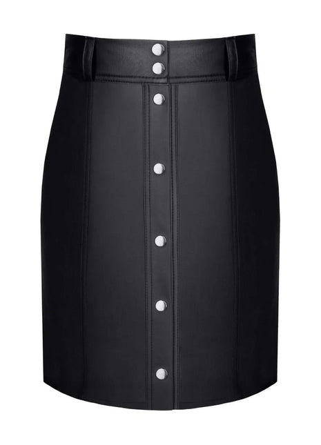 schwarzer Damen-Rock TDLeonore001 von Demoniq Total Domination Collection - S / schwarz - Minirock