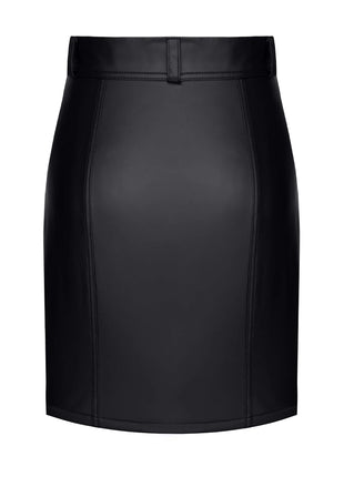 schwarzer Damen-Rock TDLeonore001 von Demoniq Total Domination Collection - Minirock