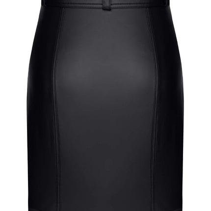 schwarzer Damen-Rock TDLeonore001 von Demoniq Total Domination Collection - Minirock