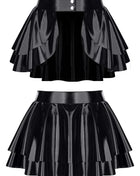 schwarzer Damen-Rock TDMadlene001 von Demoniq Total Domination Collection - S / schwarz - Minirock