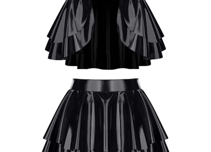 schwarzer Damen-Rock TDMadlene001 von Demoniq Total Domination Collection - S / schwarz - Minirock