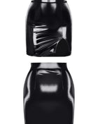 schwarzer halblanger Lack-Rock TDEulalia001 von Demoniq Total Domination Collection - S / Black - halblanger Rock