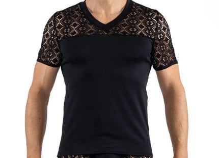 schwarzer Herren T-Shirt 2407-81 von Look Me - S / schwarz - Herren-Shirt