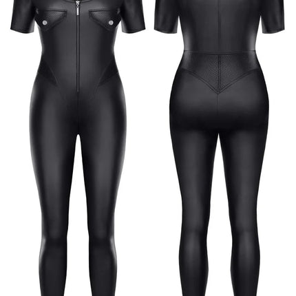schwarzer Jumpsuit TDMitsuko001 von Demoniq - S / Black - Overall