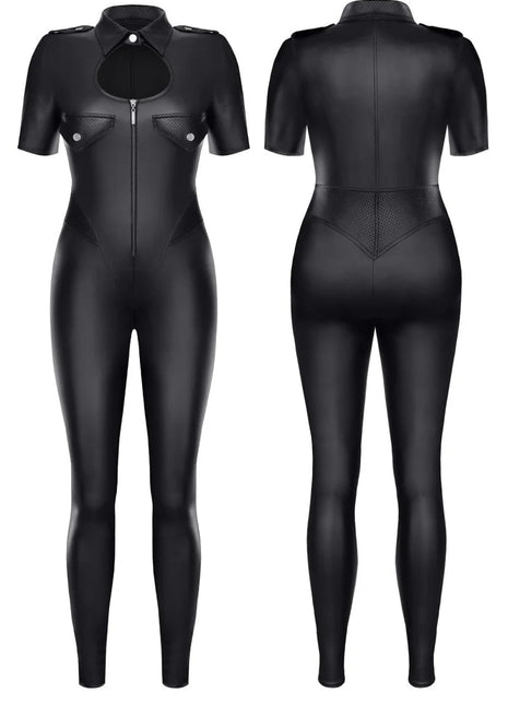 schwarzer Jumpsuit TDMitsuko001 von Demoniq - S / Black - Overall
