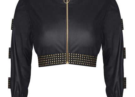 schwarzer kurze Damen Jacke CBMartha001 von Demoniq Cash Baby Collection - M / Black - Jacke