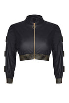 schwarzer kurze Damen Jacke CBMartha001 von Demoniq Cash Baby Collection - M / Black - Jacke