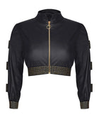 schwarzer kurze Damen Jacke CBMartha001 von Demoniq Cash Baby Collection - M / Black - Jacke