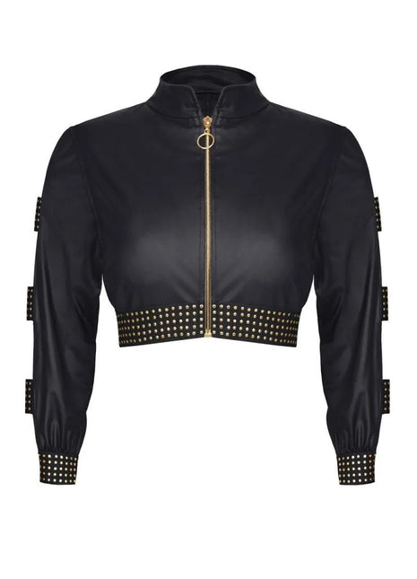 schwarzer kurze Damen Jacke CBMartha001 von Demoniq Cash Baby Collection - M / Black - Jacke