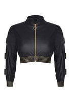 schwarzer kurze Damen Jacke CBMartha001 von Demoniq Cash Baby Collection - M / Black - Jacke