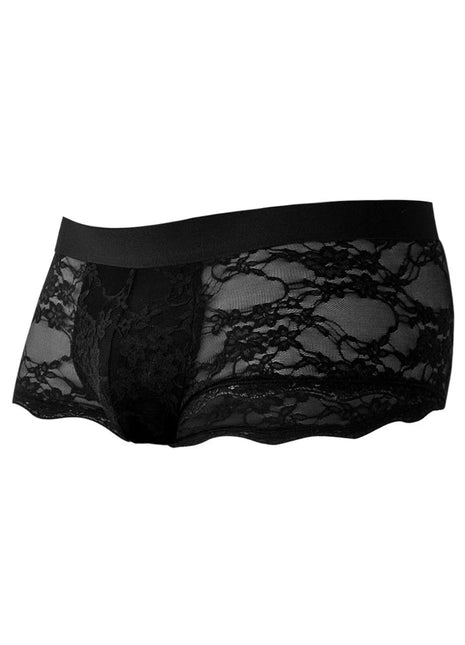 schwarzer Lacey Trunk Shorts C4MRAV106 von Cut4Men - S / schwarz - Herren-Shorts