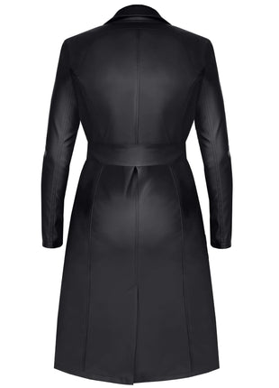 schwarzer Mantel TDSelina001 von Demoniq Total Domination Collection - Mantel