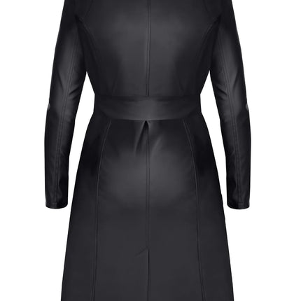 schwarzer Mantel TDSelina001 von Demoniq Total Domination Collection - Mantel
