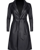schwarzer Mantel TDSelina001 von Demoniq Total Domination Collection - S / Black - Mantel