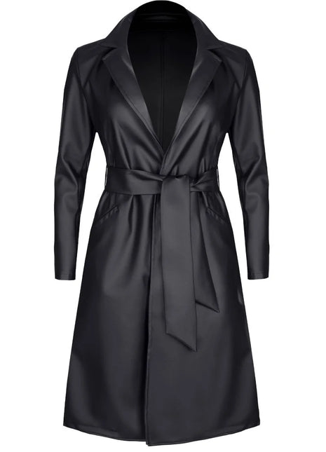 schwarzer Mantel TDSelina001 von Demoniq Total Domination Collection - S / Black - Mantel