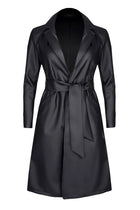 schwarzer Mantel TDSelina001 von Demoniq Total Domination Collection - S / Black - Mantel