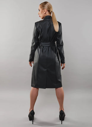 schwarzer Mantel TDSelina001 von Demoniq Total Domination Collection - Mantel