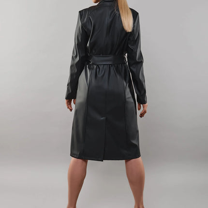 schwarzer Mantel TDSelina001 von Demoniq Total Domination Collection - Mantel