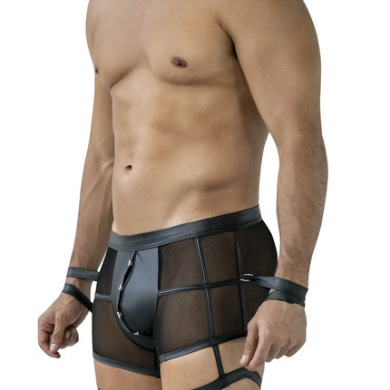 schwarzer Prison Shorts C4MRAV107 von Cut4Men - Herren-Shorts