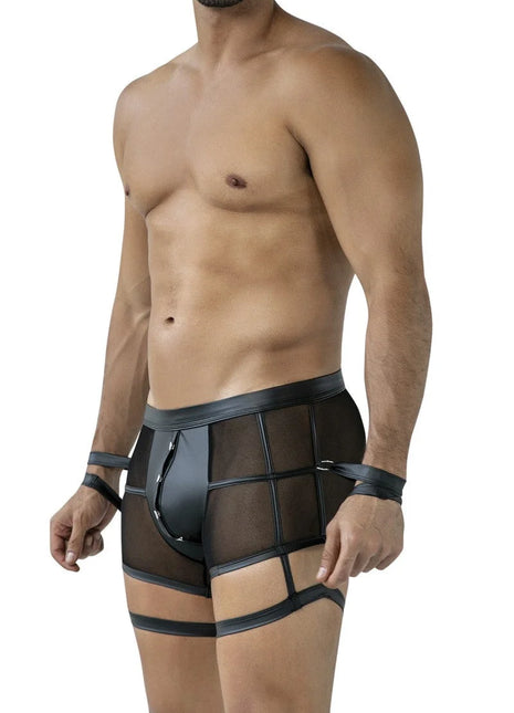 schwarzer Prison Shorts C4MRAV107 von Cut4Men - Herren-Shorts