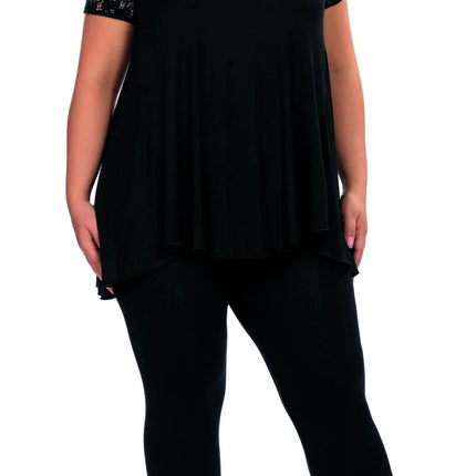 schwarzer Pyjama H182234 von Hamana - Nachtwäsche