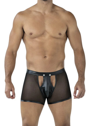 schwarzer Sheer Boxer C4MRAV101 von Cut4Men - Herren-Shorts