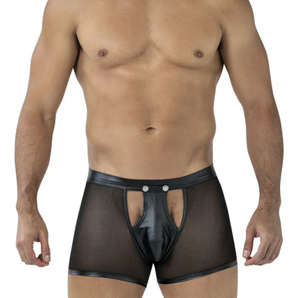 schwarzer Sheer Boxer C4MRAV101 von Cut4Men - Herren-Shorts