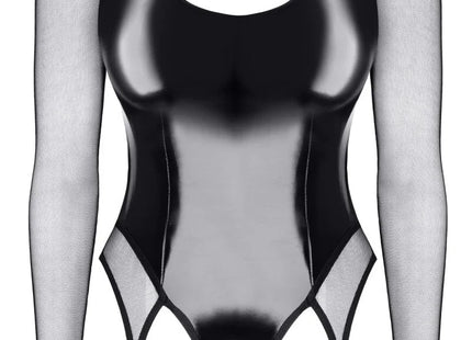 schwarzer Straps-Body TDTrude001 von Demoniq Total Domination Collection - S / Black - Bodys