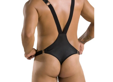 schwarzer String-Body 028 von Passion - Herren-Body
