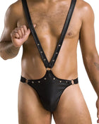 schwarzer String-Body 028 von Passion - S/M / schwarz - Herren-Body