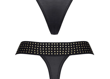 schwarzer String-Tanga CBAmber001 von Demoniq Cash Baby Collection - S / schwarz - String