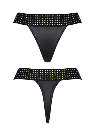 schwarzer String-Tanga CBAmber001 von Demoniq Cash Baby Collection - S / schwarz - String