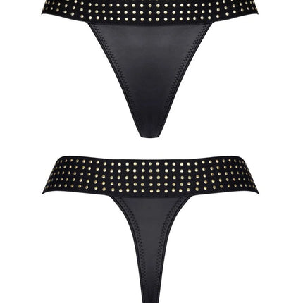 schwarzer String-Tanga CBAmber001 von Demoniq Cash Baby Collection - S / schwarz - String