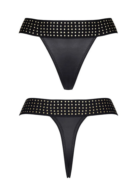 schwarzer String-Tanga CBAmber001 von Demoniq Cash Baby Collection - S / schwarz - String