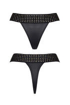 schwarzer String-Tanga CBAmber001 von Demoniq Cash Baby Collection - S / schwarz - String