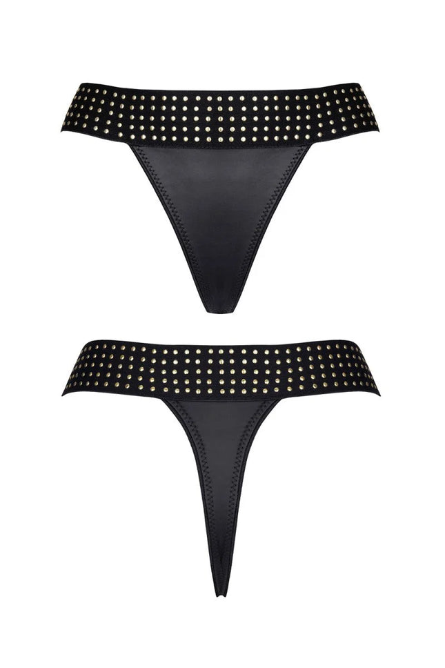 schwarzer String-Tanga CBAmber001 von Demoniq Cash Baby Collection - S / schwarz - String