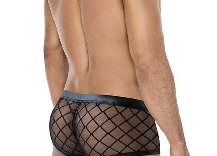 schwarzer Trunk Shorts mit Netz RAV110 von Cut4Men - Herren-Shorts