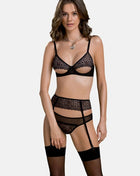 schwarzes 3-teilges Set PA596663 von Passion - S/M / schwarz - 3tlg. Set