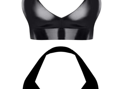 schwarzes Damen-Top TDBettina001 von Demoniq Total Domination Collection - S / schwarz - Top